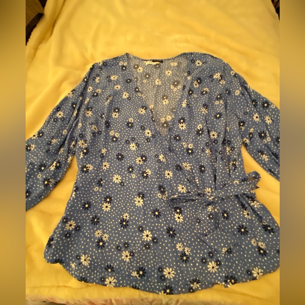 Talbots Plus Wrap Style Blouse. Size 2X